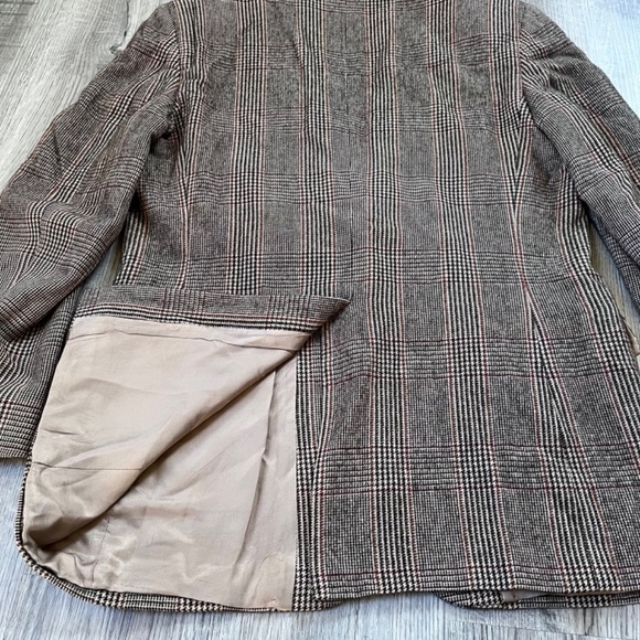 Brooks Brothers Blazer Men's 42L Brown Windowpane Plaid 100% Camel Hair Grandpa‎ - Picture 11 of 12